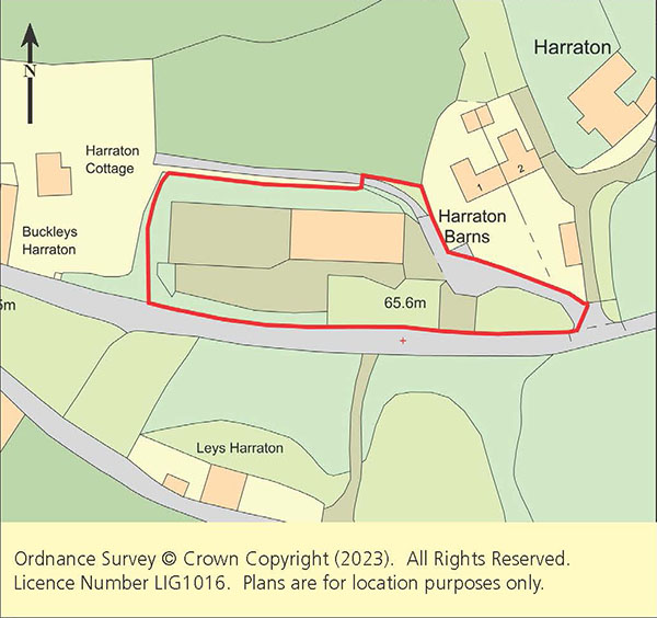 Lot: 12 - LAND WITH PRIOR APPROVAL FOR FIVE DWELLINGS -